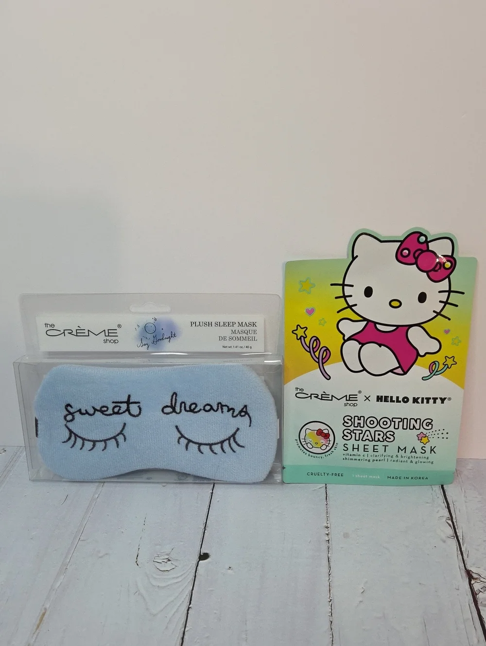 The Creme Shop Sleep Mask and Hello Kitty Sheet Mask Set